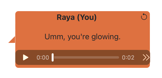 Umm, you're glowing